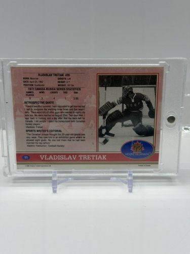 SIGNED VLADISLAV TRETIAK -  1991 FUTURE (1972 HOCKEY CANDA OLYMPICS CARD) image 3