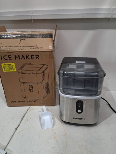 EUHOMY Pearl L1 Portable Nugget Ice Maker Countertop - 35lbs capacity - stainless steel (model: IM013-NSI-CAEH) image 2