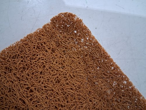 pvc noodle welcome mat - 16" x 45" - brown image 2