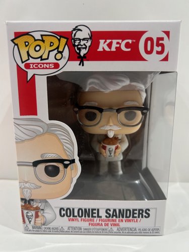 Funko pop! Icons: kfc - colonel sanders vinyl figure (#05) image 2