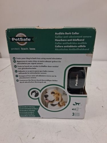 PetSafe Rechargeable Audible Bark Dog Collar with 10 Safe Levels - For Dogs Over 8lbs with Necks up to 71CM - Waterproof - Navy Blue (Model: RFA-611) image 2