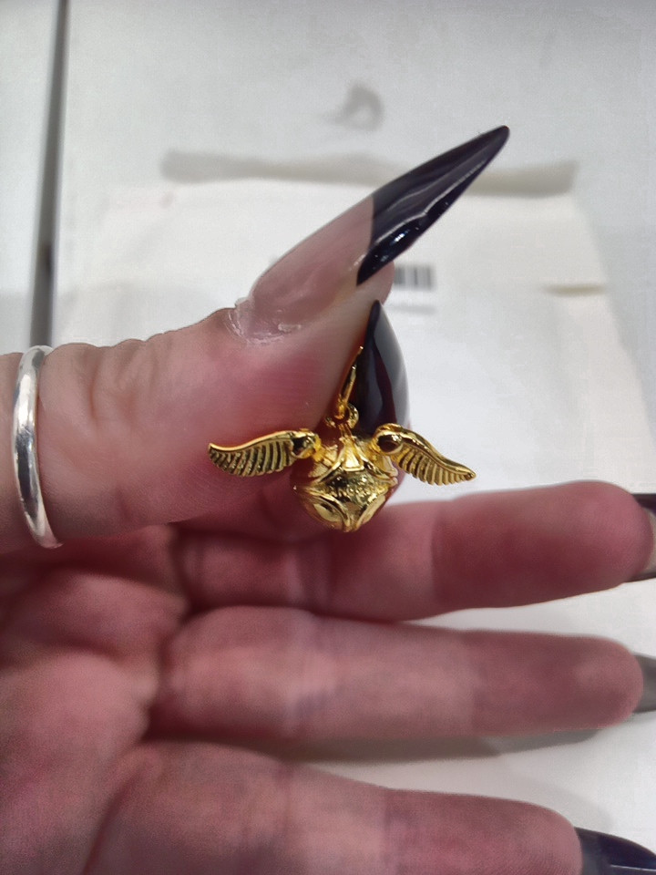 WOMENS PANDORA X CHARMY HARRY POTTER GOLDEN SNITCH dangle CHARM -S925 STERLING SILVER image 3