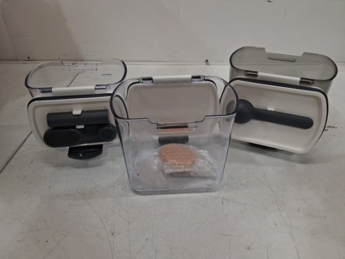 16PC Progressive Prokeeper baker's storage/container set with lids & accessories - clear / white (model:1016531) image 3