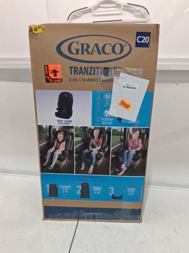 Graco Tranzitions 3‑in‑1 Harness Booster Seat with High‑Back Booster & Backless Booster, 2 Removable Cup Holders, Open‑Loop Belt Guides & Machine‑Washable Covers (MODEL: 2035724) image 2