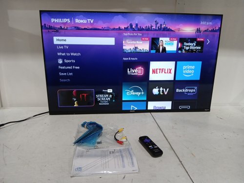 PHILIPS 7676 SERIES QLED FULLHD 1080P ROKU TV - 43" - BLACK - (MODEL: 43PQF7676/F6) image 3
