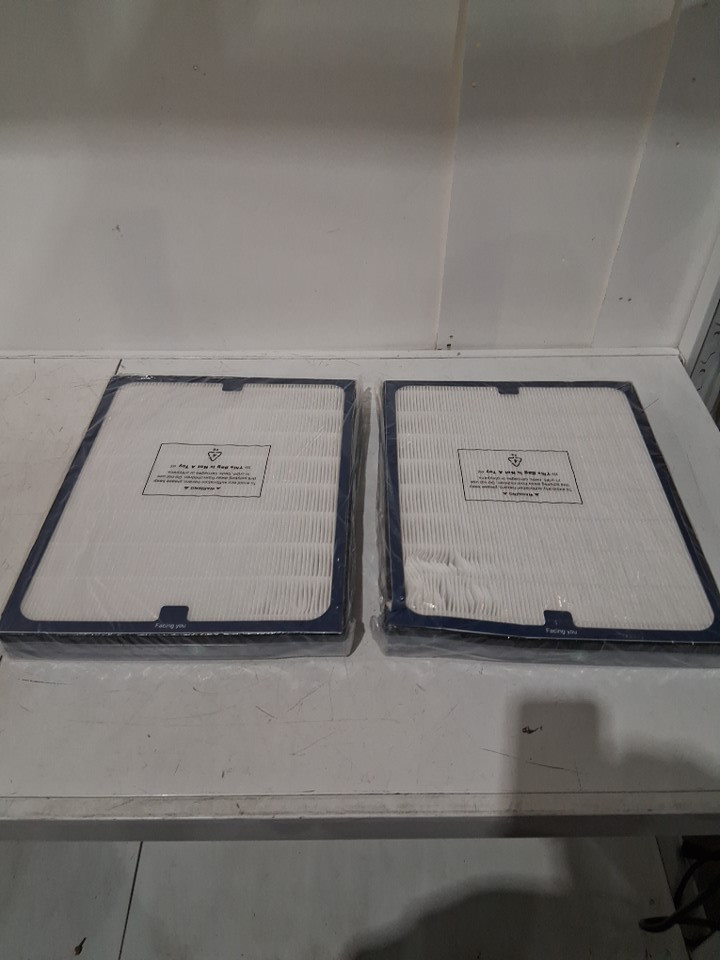 2pk isinlive Dual Action hepa-TYPE replacement filters - BLACK/WHITE image 3