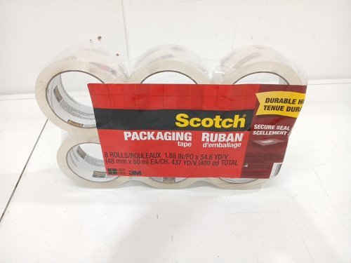 6PK SCOTCH PACKAGING TAPE - 50M Each - CLEAR image 2