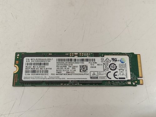 samsung internal solid state drive - 256gb | nvme - green - (model: mz-vlb2560) image 2
