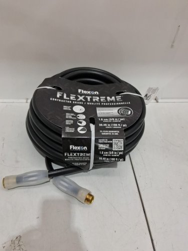 FLEXON FLEXTREME CONTRACTOR GRADE HOSE WITH GUARD & GRIP - 5/8" X 100FT - BLACK (MODEL: 1765024) image 2