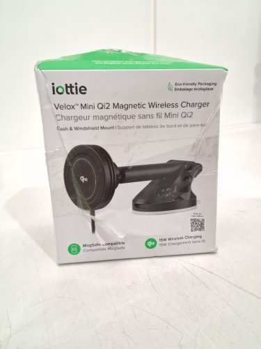 iOttie Velox Mini Qi2 Magnetic Wireless Phone Charger, Dash and Windshield Mount - BLACK (MODEL: VLXWCG213) image 2