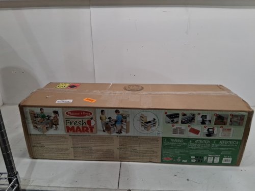 KIDS MELISSA & DOUG FREESTANDING WOODEN FRESH MART GROCERY STORE - MULTI COLOR (MODEL: 7209340) image 3