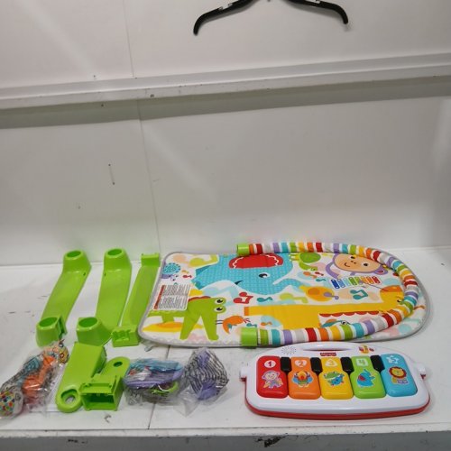 FISHER-PRICE 4-IN-1 BABY MUSICAL GLOW AND GROW KICK & PLAY PIANO GYM PLAYMAT - AGES 0+ MONTHS - WHITE/GREEN (MODEL: GDD08) image 3