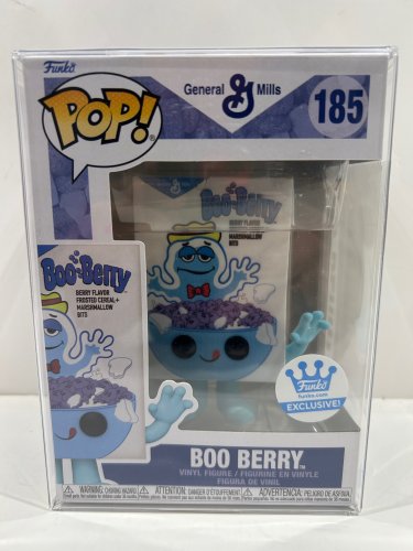 Funko pop! **funko limited edition** ad icons: General Mills - boo berry vinyl figure (#185) **plastic protector cover** image 2