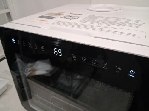 HERMITLUX COUNTERTOP DISHWASHER WITH 7 WASHING PROGRAMS, LED LIGHT, BUILD IN WATER TANK - 5L - WHITE/BLACK (MODEL: HDW5CW01) image 3
