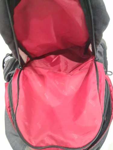 roots extra space backpack - grey/red image 5