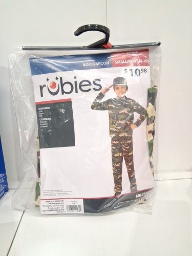 3PC BOYS RUBIES MILITARY COSTUME HAT, SHIRT AND PANTS - SMALL (4/6) - GREEN (STYLE: 701380) image 2