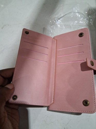 CASE & POWER Wallet Leather Magnetic Case Shockproof Leather Flip Cover with 9 card slots for iPhone 13 Pro -PINK (MODEL: 11JAUUAZLLXB) image 4