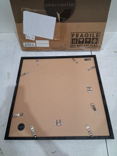 americanflat picutre frame with slim molding - 16" x 16" - black (model : LX1616BLKNOMAT) image 4