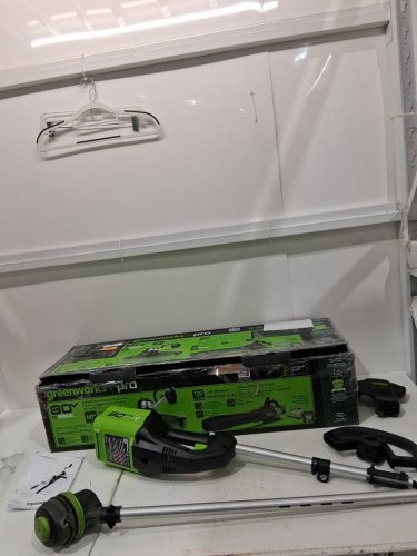 Greenworks PRO Cordless String Trimmer tool only - 80V - 16" - GREEN (MODEL: ST80L00) image 2