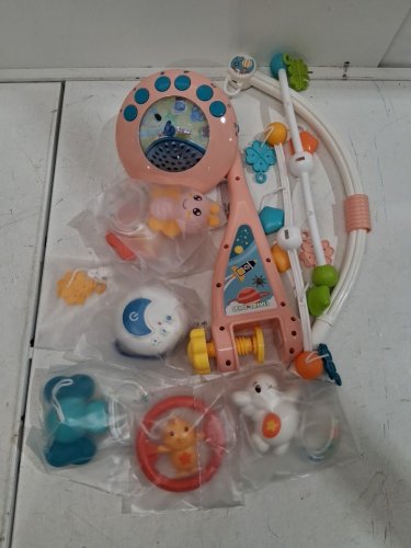 NWT DREAM WORLD DREAMFUL CRIB MOBILE - PINK SPACECRAFT image 3