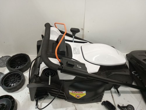 Litheli Cordless Lawn Mower with adjustable height 2x20v battery- 16"- white/Black - (Model: U20LM03-0A220/egt010182) image 5