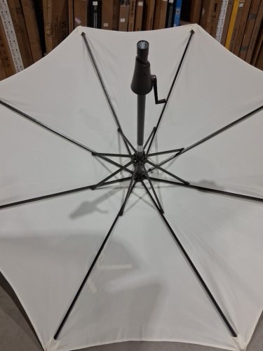 SONGMICS Outdoor Table Umbrella With 8 Ribs - 9FT - White - (Model: UGPU09BEV1) image 5