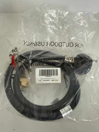 GASPRO PROPANE TANK REFILL ADAPTER HOSE WITH SAFETY SHUTOFF VALVE - 3FT - FILL 1 LBS BOTTLE FROM 20 LBS TANK - BLACK image 3