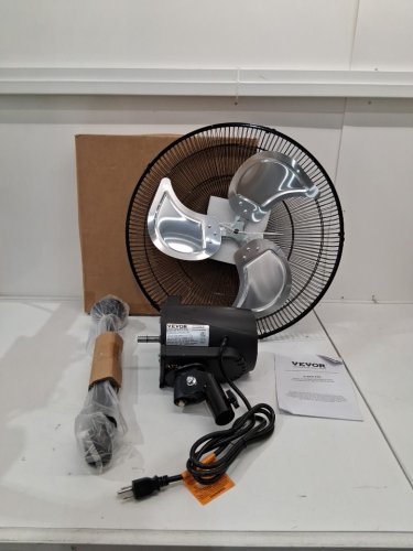 VEVOR Industrial Pedestal Fan-  90° Oscillating - adjustable height- 18" - black (model:BT-HIF18B) image 2