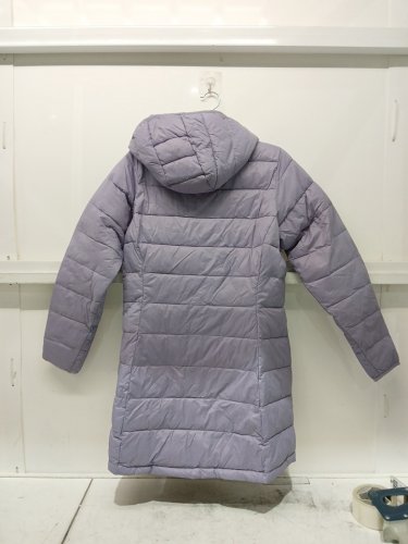 WOMENS amazon essentials Lightweight Water-Resistant Hooded Puffer Coat - medium - purple/grape (style: b09rgd/mly6) image 4