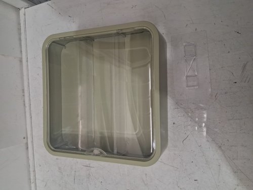 QJCLEAN Wall Mounted Doll/Figure Collection Display Showcase - holds 3.5" figures - 11.8" x 11.8" x 3.1" - Clear/Green (Model: CK100) image 3