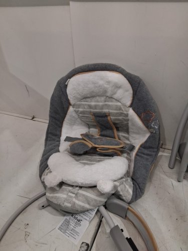 INGENUITY BOUTIQUE COLLECTION SWING 'N GO PORTABLE SWING WITH MULTIPLE SOUNDS/SWING SETTINGS - 20LBS CAPACITY - BELLA TEDDY IN GREY (MODEL: 11023-ES) image 4