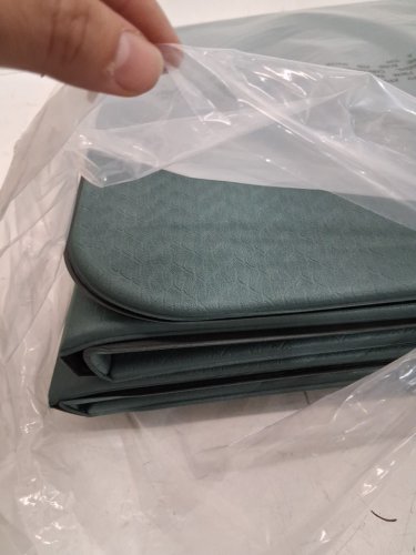 ILILI Non- slip Foldable Yoga Mat 71" x 24" - green image 4