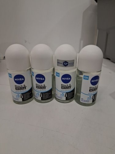 4 nivea black and white invisible roll on deodorant - 50ml each - WHITE BLOSSOM image 2