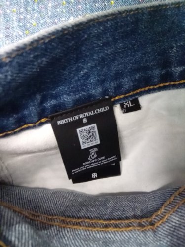 MEN'S BIRTH OF ROYAL CHILD Blue Graffiti-Print Crystal-Embellished Jeans - EXTRA LARGE -BLUE image 6