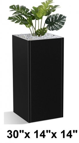 Baotree Metal Planter Box - 30"x 14"x 14" - BLACK - (MODEL:HYGXGD004) image 2