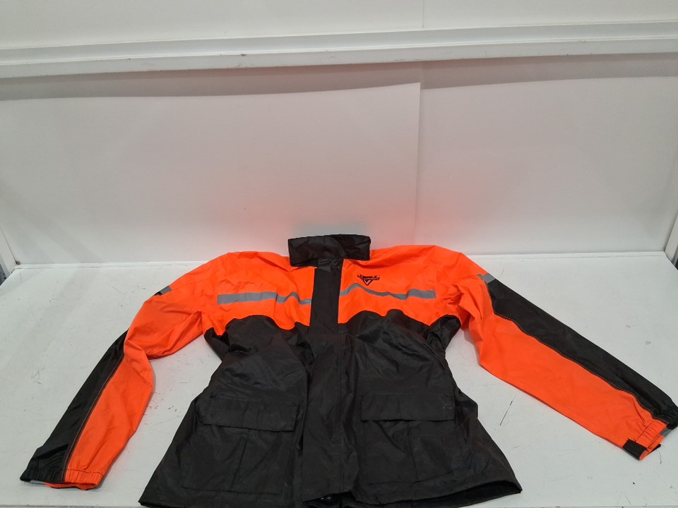 Nelson-Rigg Stormrider waterproof Rain Jacket - extra large - orange/black - (style: SR-6000) image 3