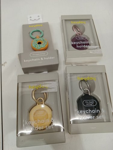 4 Assorted Heyday Airtag Holder and Keychain - Assorted Colours image 2