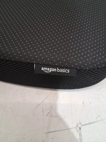 2PC AMAZON BASICS MEMORY FOAM LUMBAR SUPPORT CUSHION SET WITH BACKREST AND SEAT CUSHION - BLACK (MODEL: SC-05) image 4