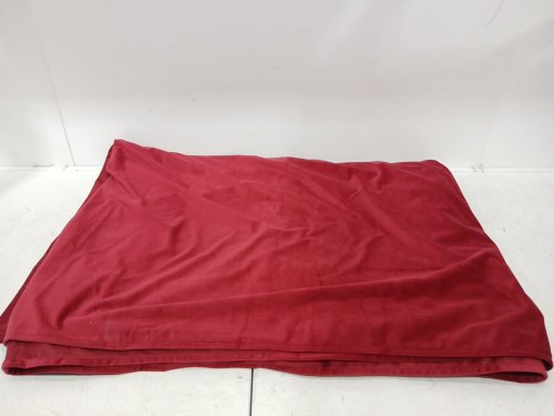 (1 panel) Shiny luxury Extra Long Light Blocking Velvet Curtains with rod pockets - 100" x 144" - ruby / red image 5