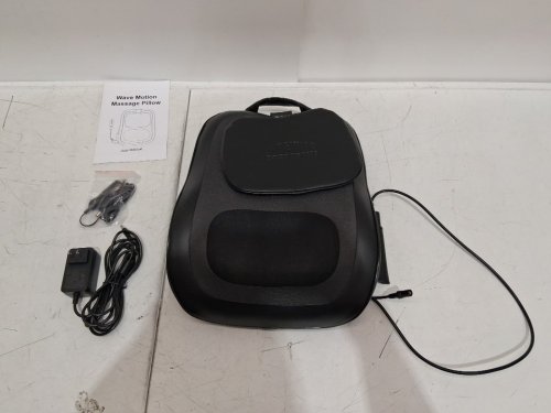 careking Up & Down Shiatsu Back Massager with 3 Heat Levels-black/grey-(model: 310B3) image 3