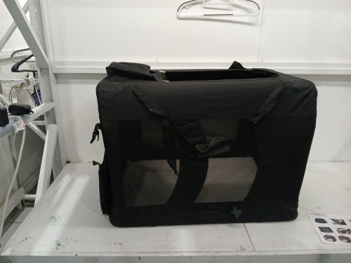 Feandrea Collapsible Portable Soft Oxford Mesh Fabric Pet Carrier with Carpet Pad, Handle and Storage Pockets - Extra Large - 32" x 23" x 23" - Black (Model: UPDC80H) image 4