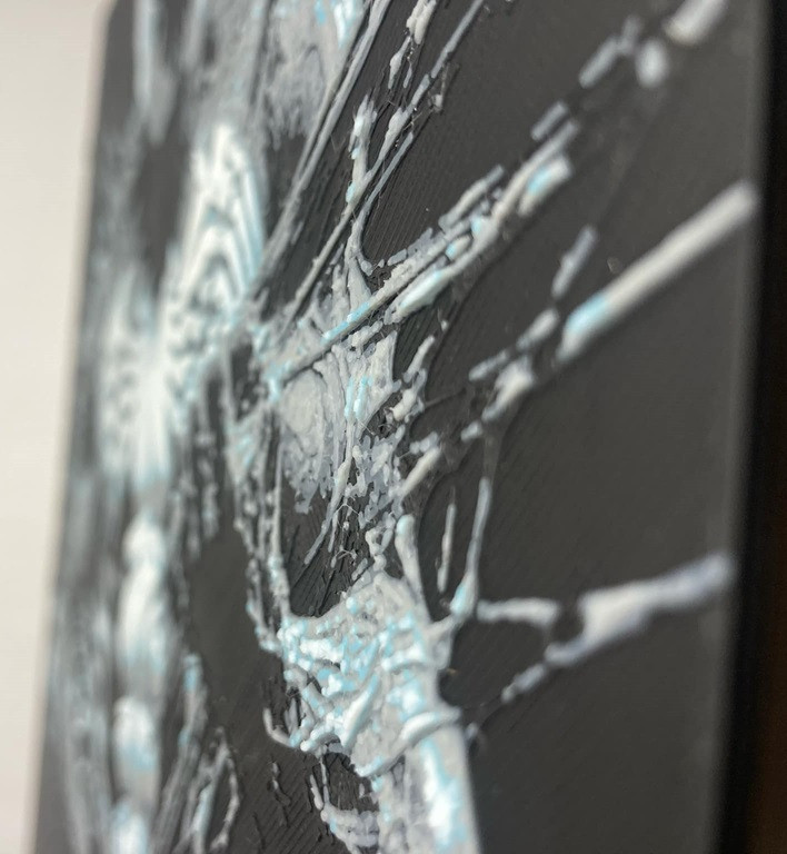 8"x8" 3D Printed - Spiderman - Marvel - Textured Photo image 3