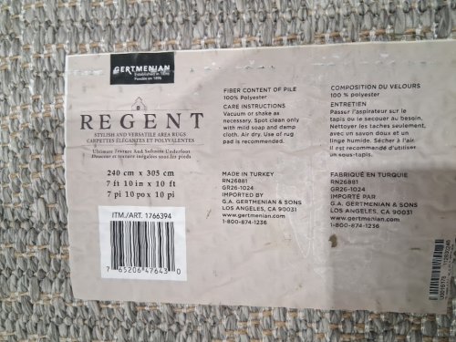 gertmenian regent stylish and versatile are rug - 7ft 10" x 10ft - grey (model:1766394) image 4