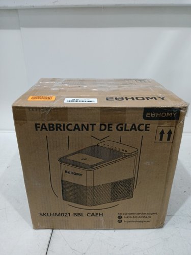 EUHOMY SELF-CLEANING BULLET COUNTERTOP ICE MAKER WITH ICE SCOOP - MAKES 27LB PER DAY - BLACK (MODEL: im021-bbl-caeh / IMB1008CA-UL) image 2