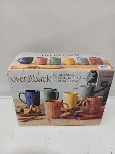 6pk Over & Back Arch Mugs - 480ML - assorted colors (Model: 1640268) image 2