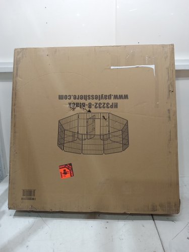 BESTPET HEAVY DUTY PET PLAYPEN WITH DOOR - 8 PANELS - 32" - BLACK (MODEL: HP3232-8-BLACK) image 3