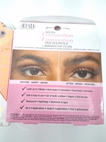 4 ASSORTED makeup products - assorted brands, types and uses - neutrogena eyliner / sephora lashes / the flick stick eyeliner / ardell brow lamination image 4