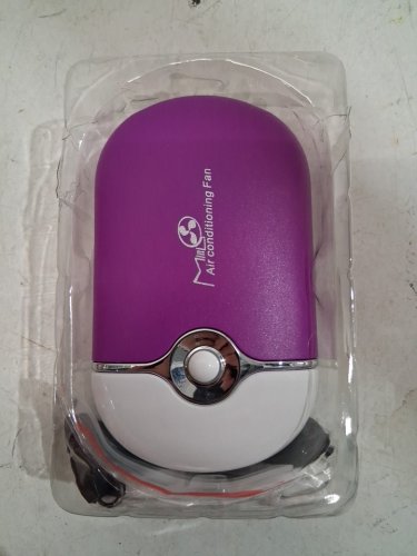 RECHARGEABLE HANDHELD MINI AIR CONDITIONING FAN - MAGENTA image 2