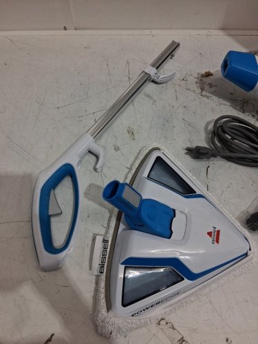 BISSELL POWEREDGE 2-IN-1 MULTI-SURFACE STEAM MOP & HANDHELD CLEANER - WHITE/BLUE (MODEL: 2078C) image 4