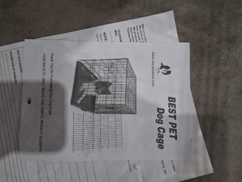 Best Pet Care Crate Metal Foldable Single Door Dog Cage with Removeable Tray - Large - Black (Model: TY-PC360-BLACK) image 3